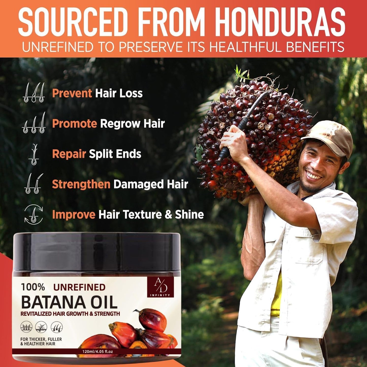 100% Raw & Unrefined Batana Oil
