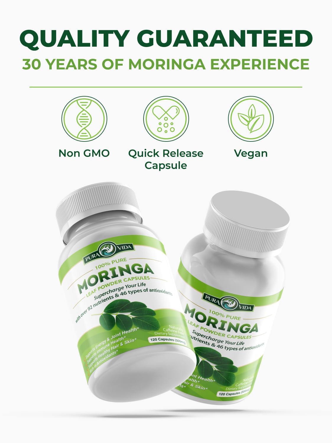 Moringa Leaf Powder Capsules